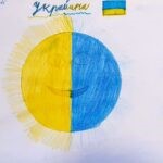 slunce v ukrajinských barvách