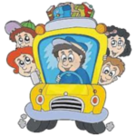 školní autobus kreslený